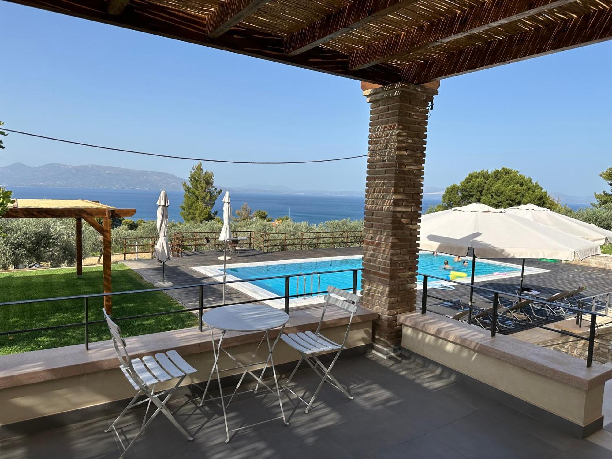 Villa Kalamos / Sea View And Pool Nearby Athens 외부 사진